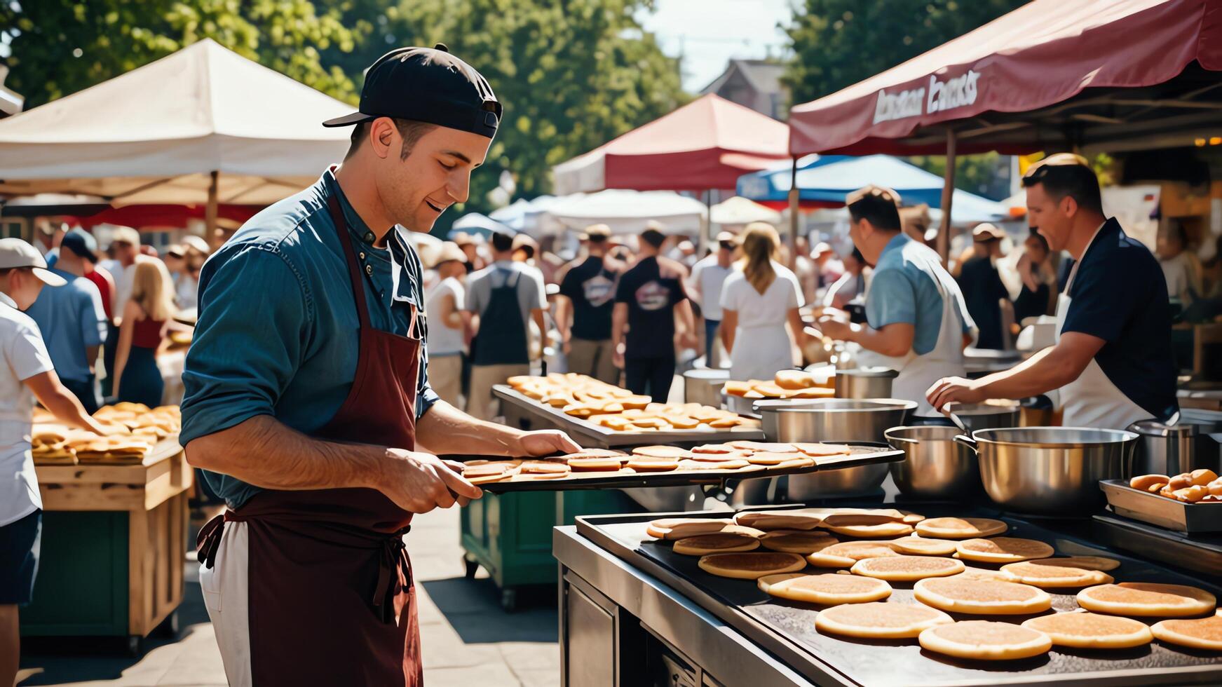 activities of a chef, cook, chef's work, making food photo