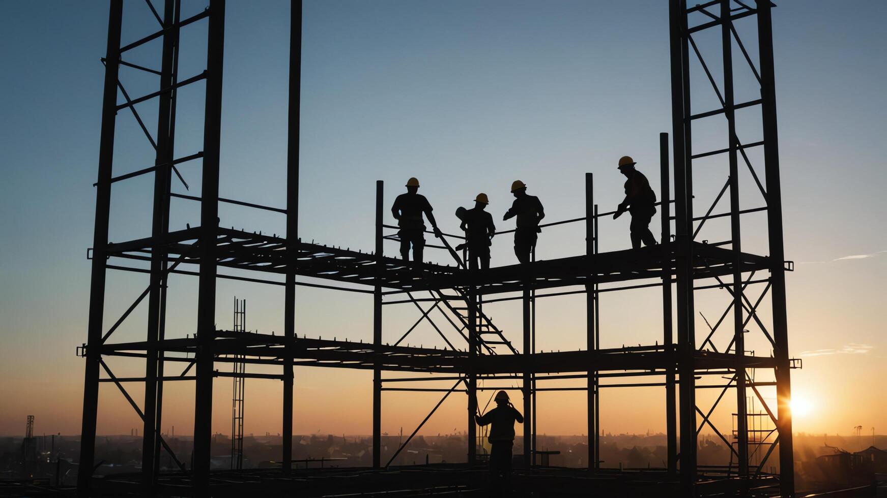 activities of construction workers people, heavy work, work activities, construction projects photo