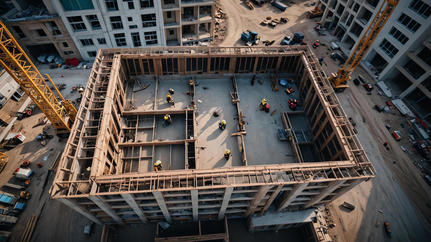 activities of construction workers, heavy work, work activities, construction projects photo