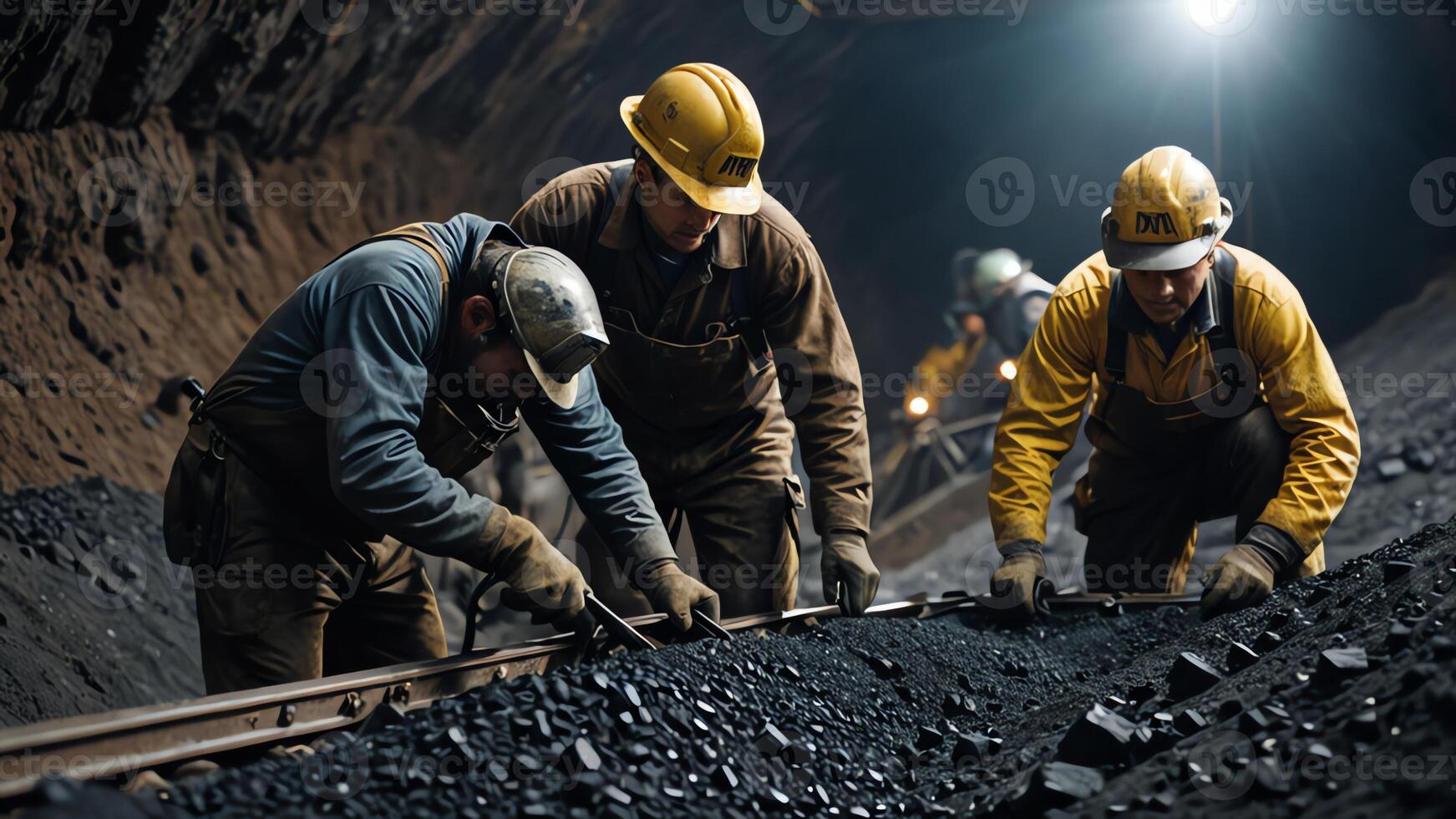 activities of mining workers, mining companies photo