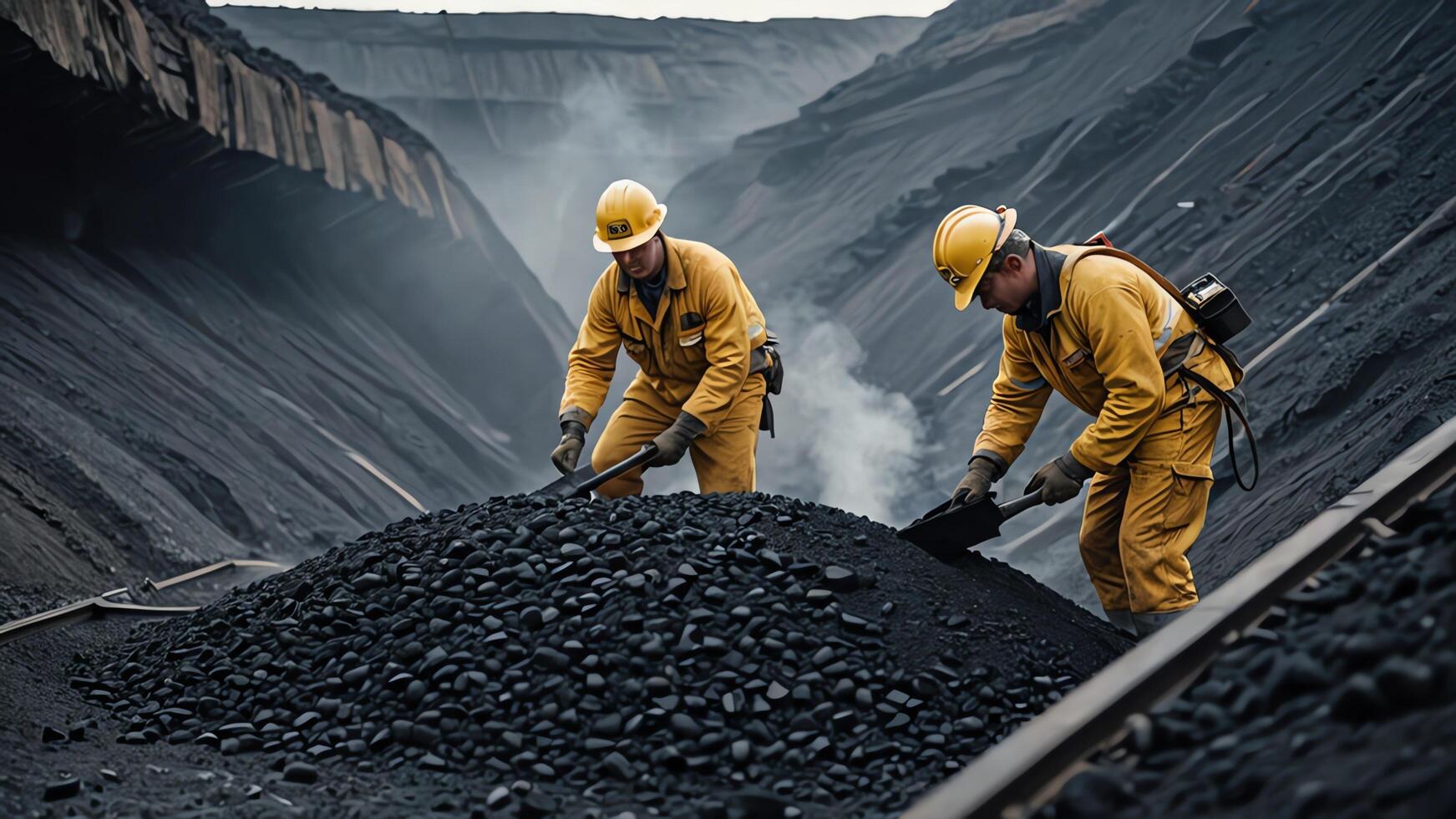 activities of mining workers, mining companies photo