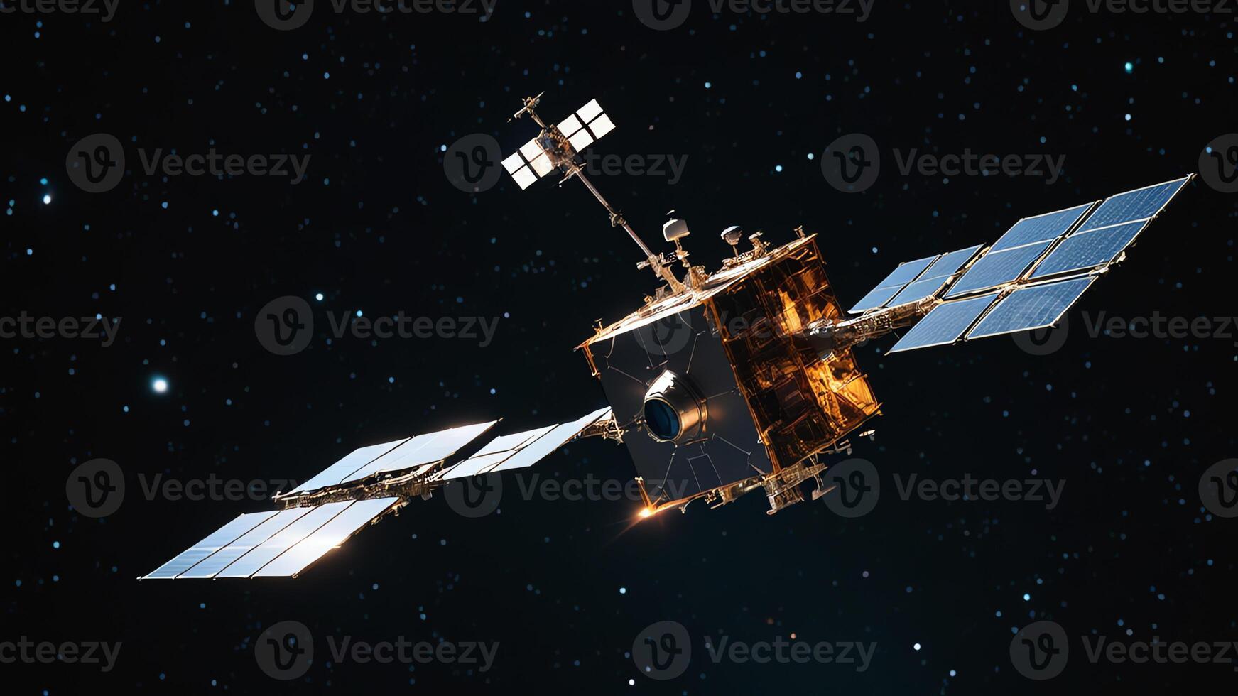 space station, satellite, in space photo