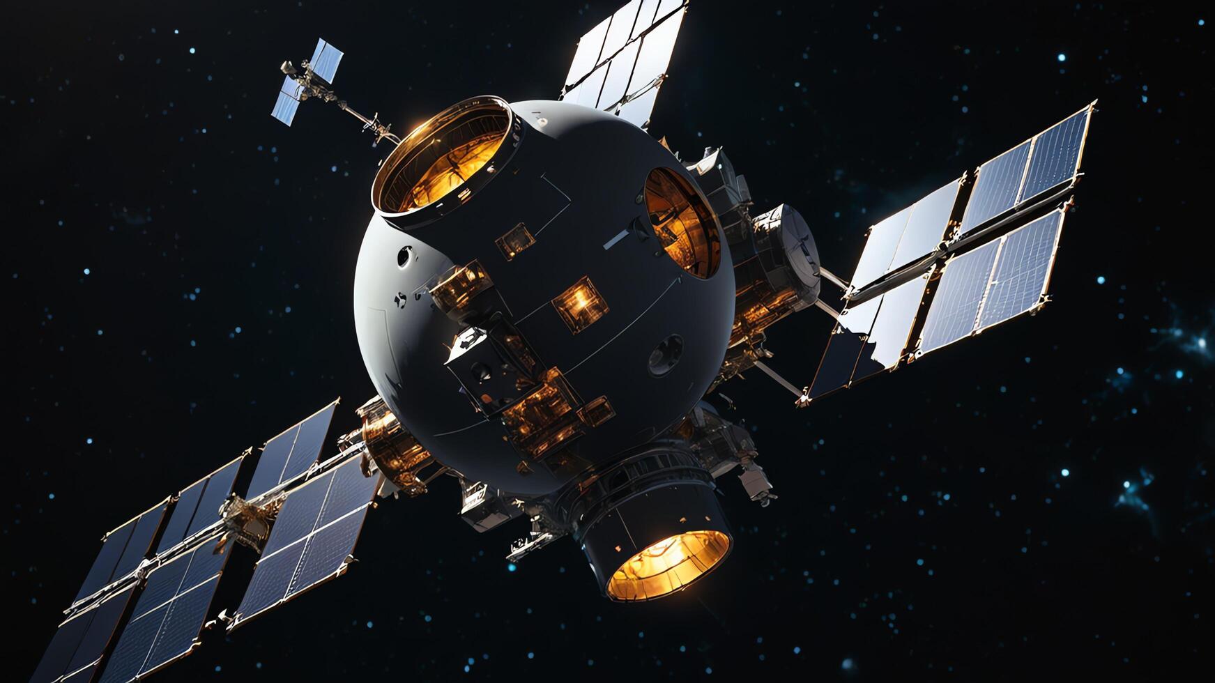 space station, satellite, in space photo