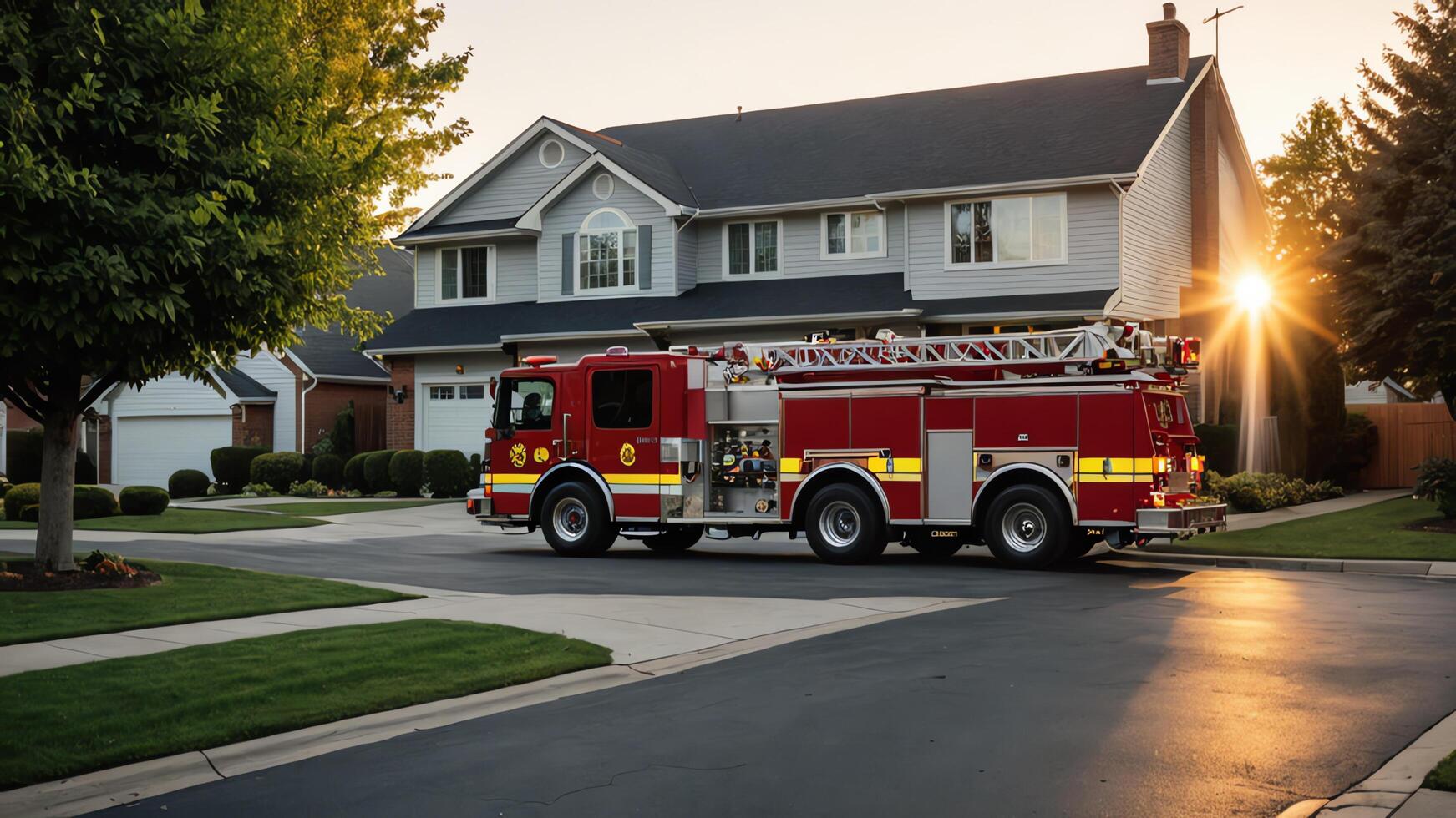 firefighting activities, the atmosphere of firefighters putting out fires photo