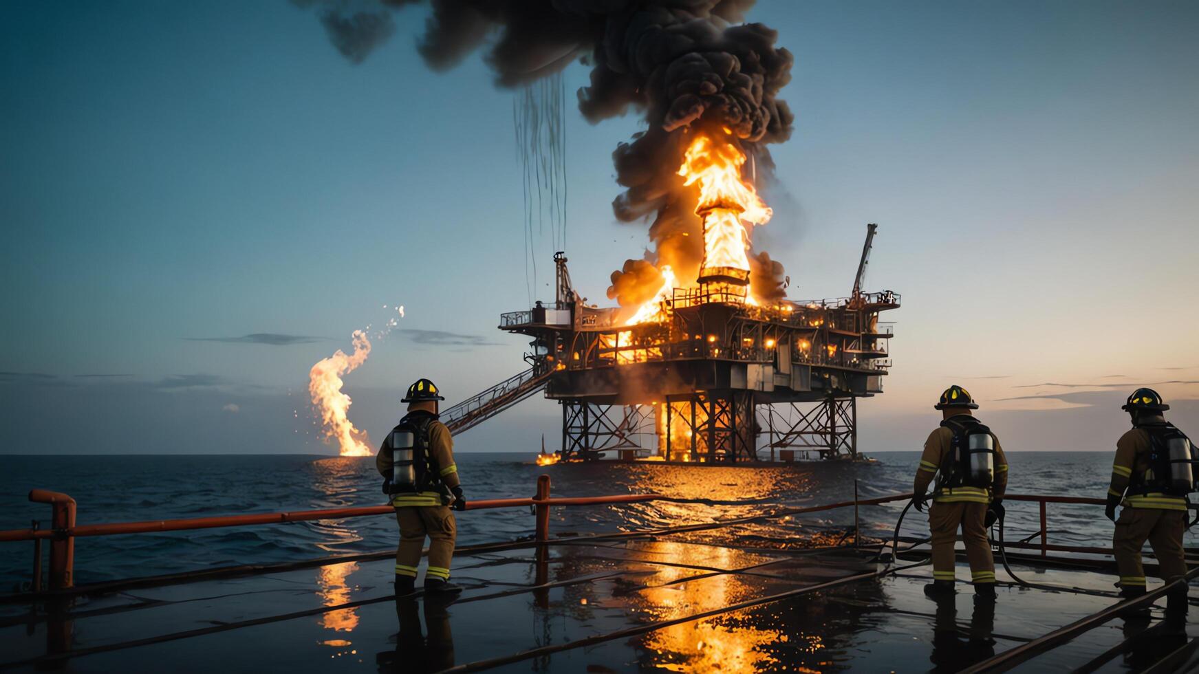 firefighting activities, the atmosphere of firefighters putting out fires photo
