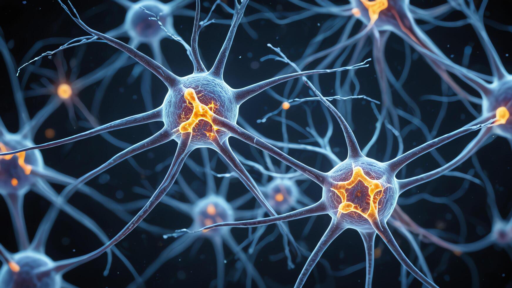 Abstract colorful microscopic structure of cells, neurons, veins, splash, circulation lines, microorganisms, micro dimensions photo