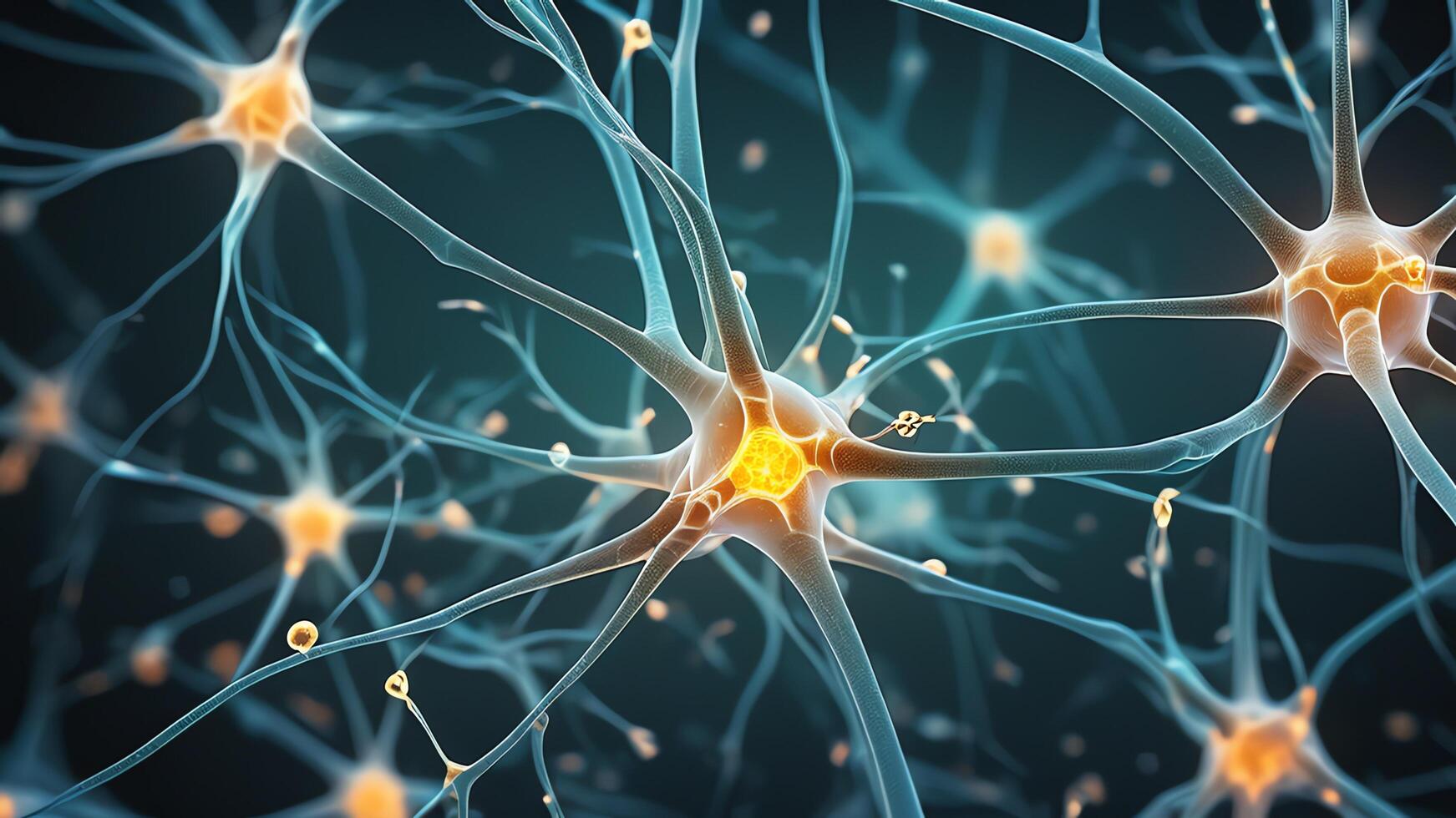 Abstract colorful microscopic structure of cells, neurons, veins, splash, circulation lines, microorganisms, micro dimensions photo