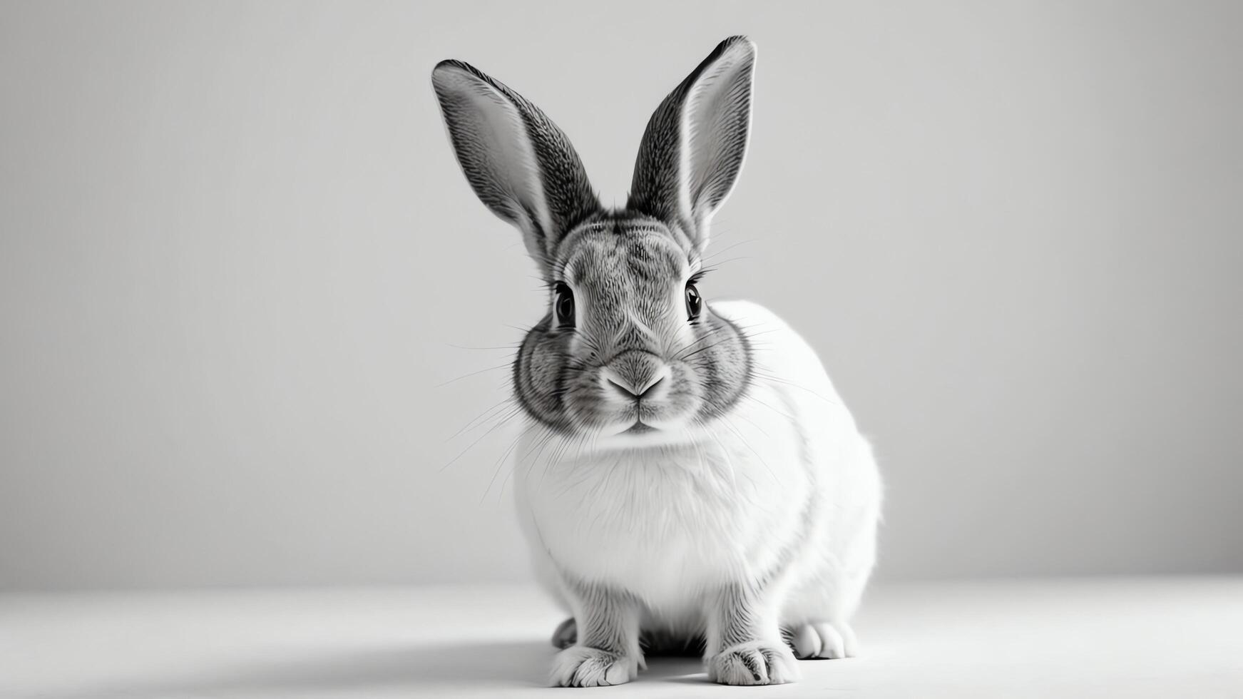 cute rabbit animal on a white background photo