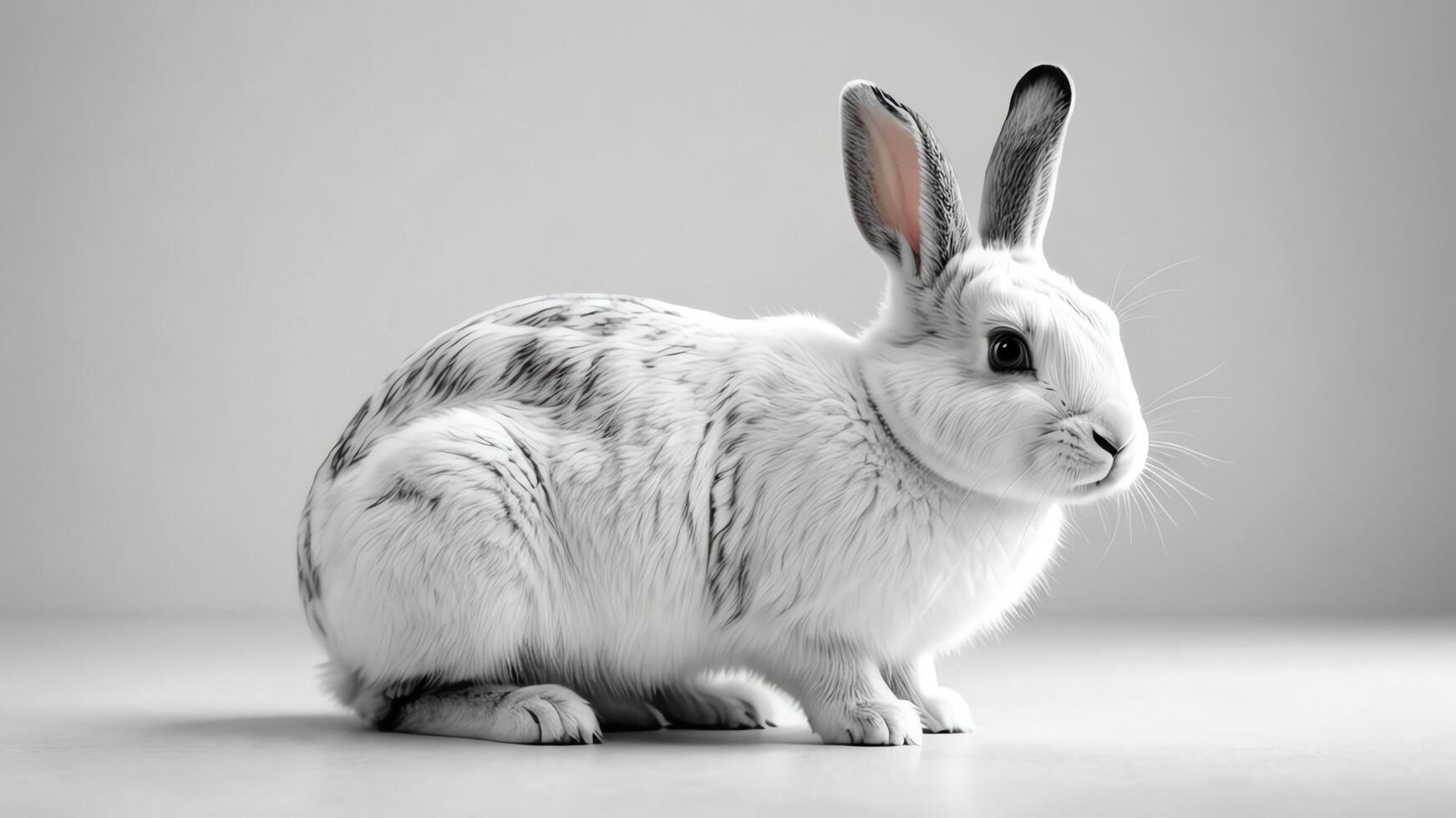 cute rabbit animal on a white background photo