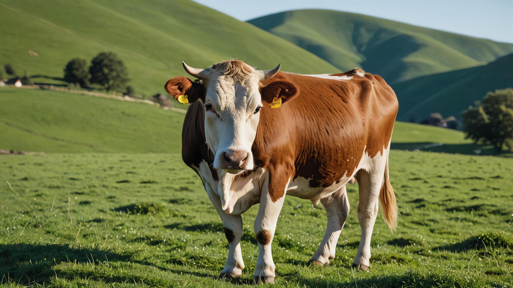 cows, amazing farm pasture landscape photo