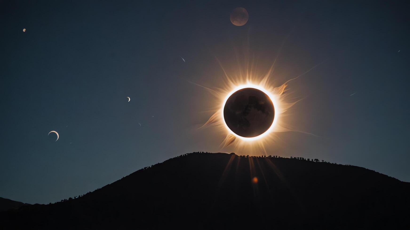 the eclipse in sky photo