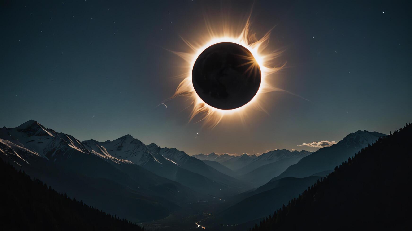 the eclipse in sky photo