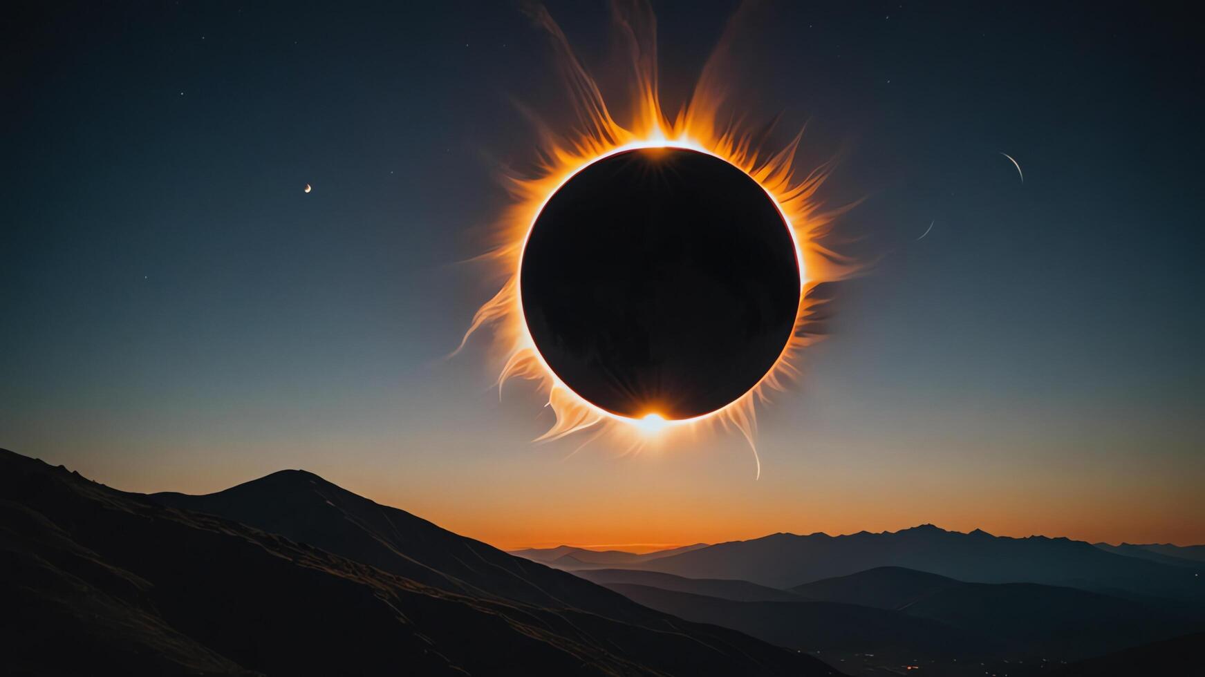 the eclipse in sky photo