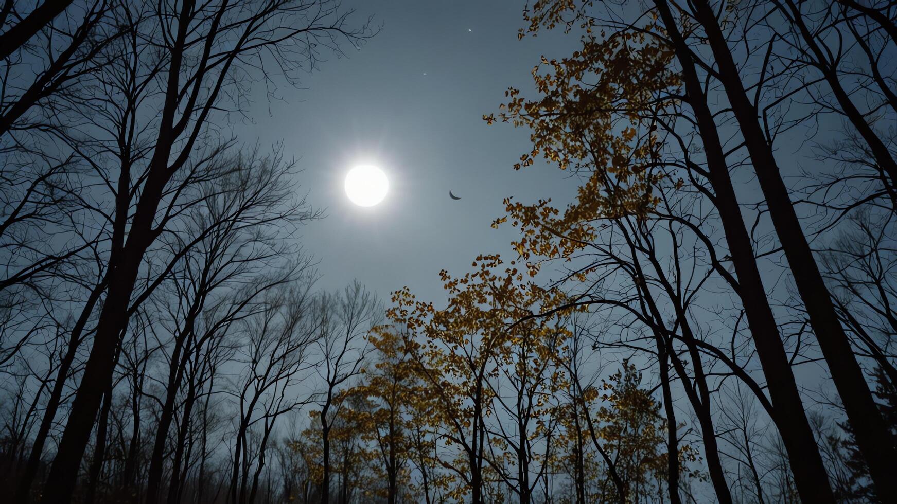 the moon in the night sky photo