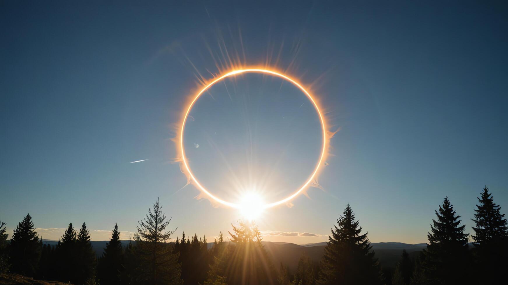 solar eclipse shown in the sky photo