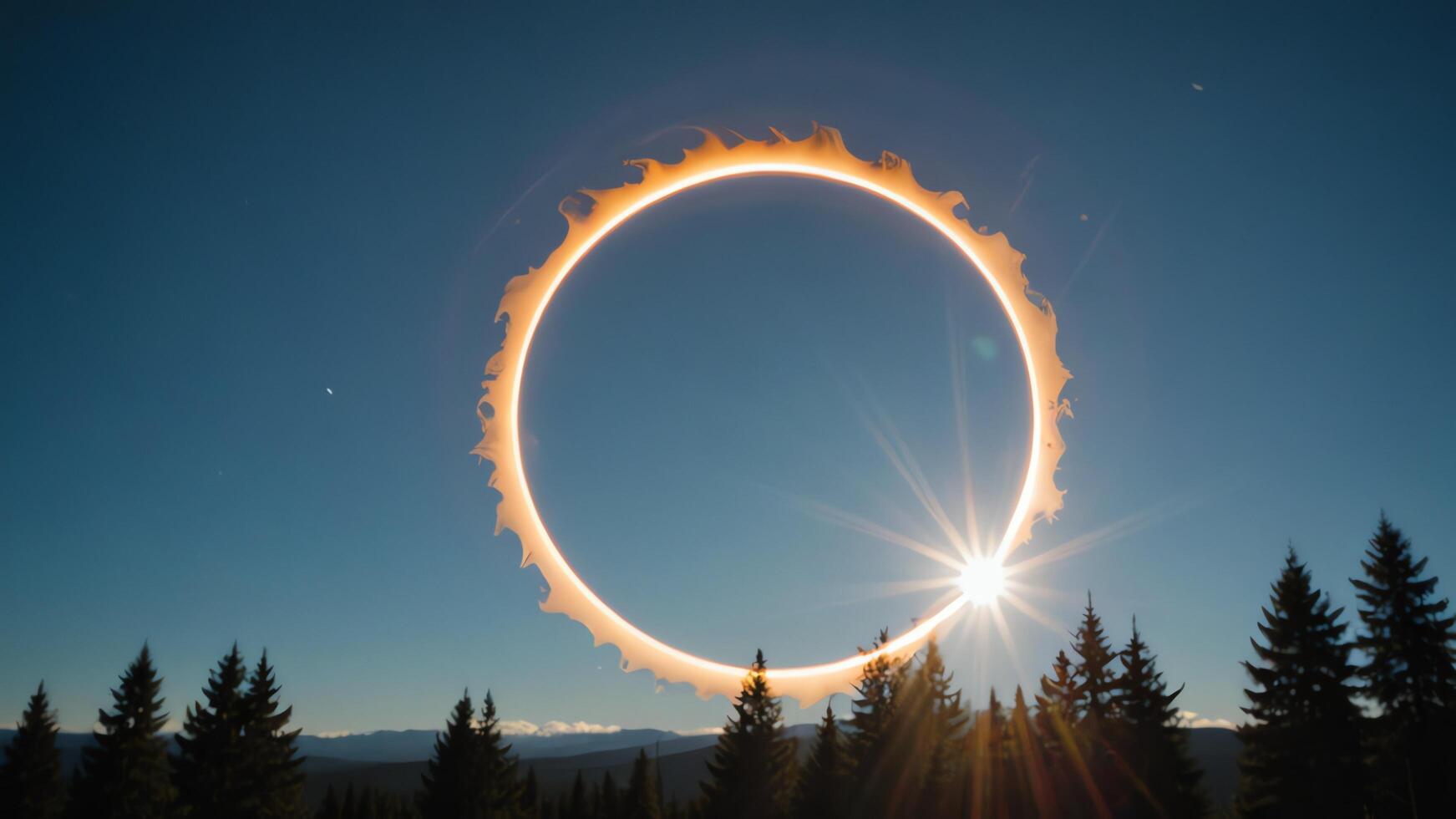 solar eclipse shown in the sky photo