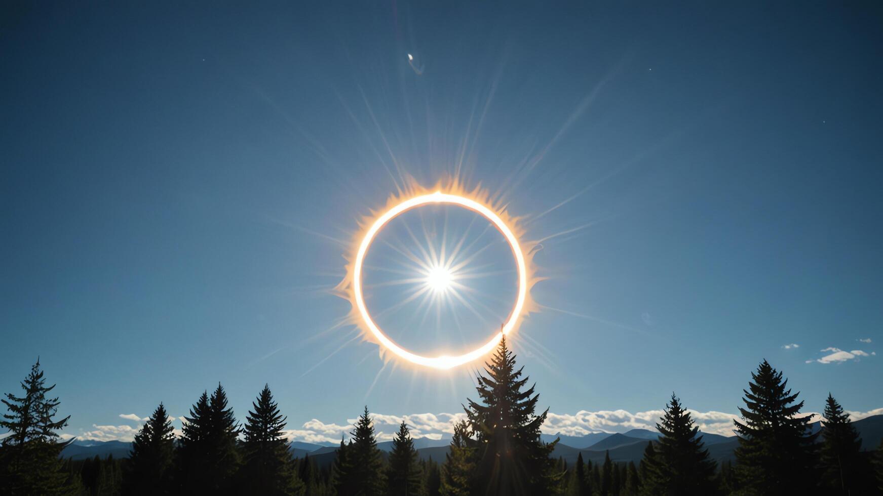 solar eclipse shown in the sky photo