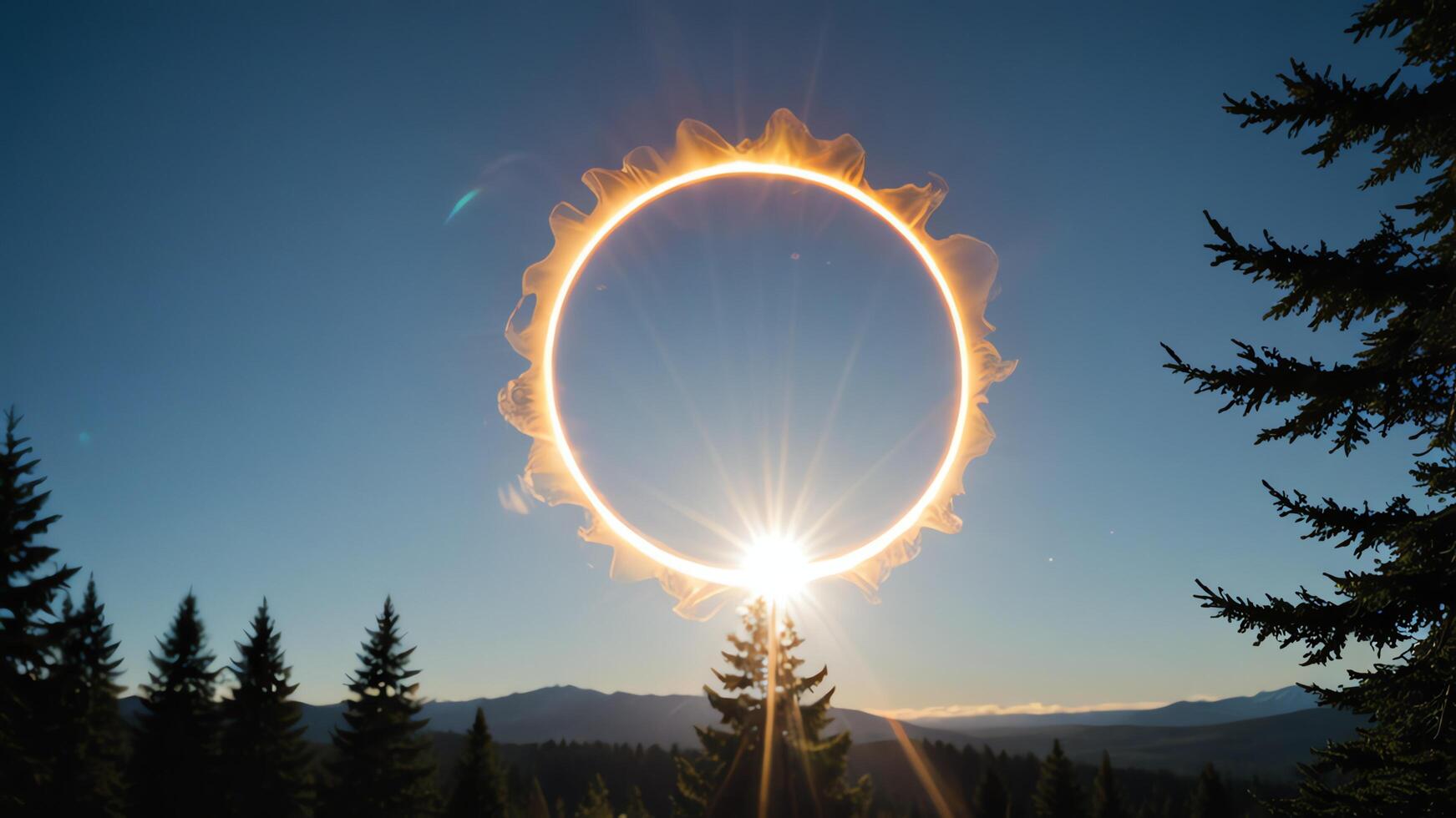 solar eclipse shown in the sky photo