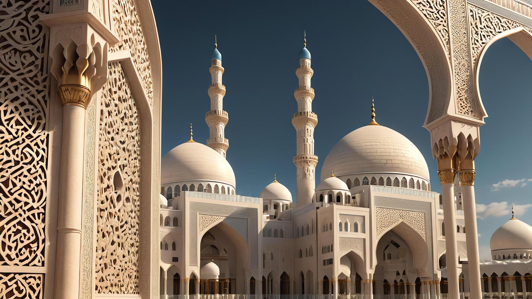 Islamic modern background design photo
