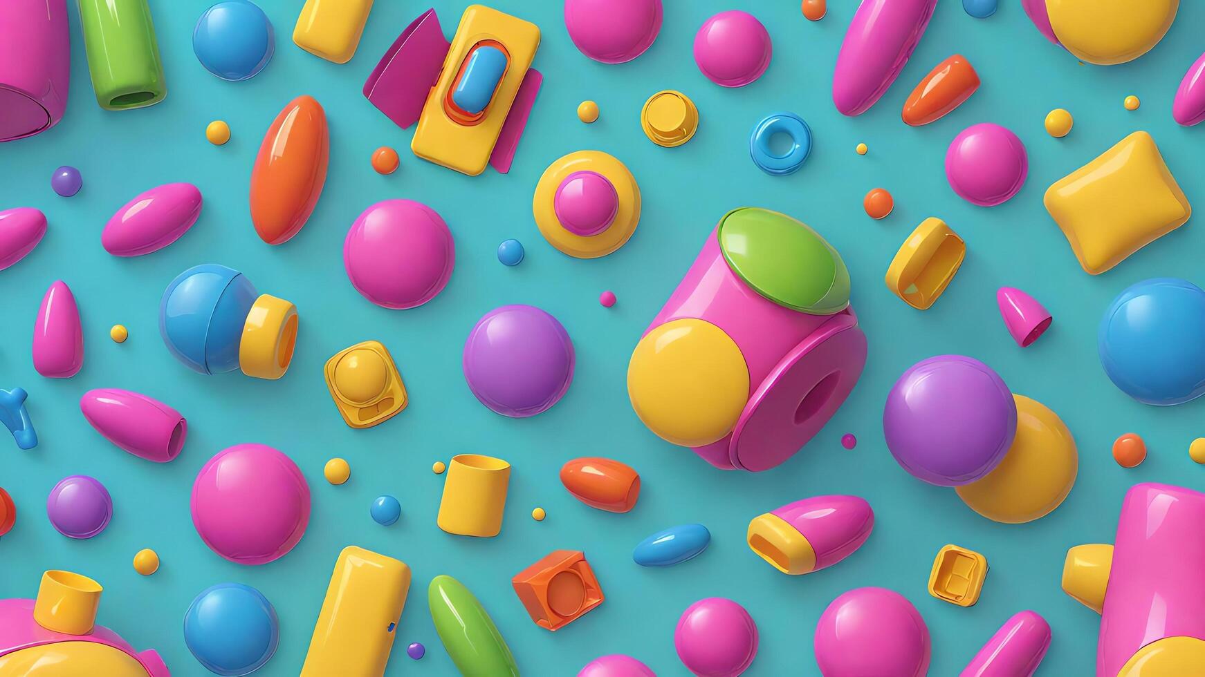 a colorful background with various candy photo
