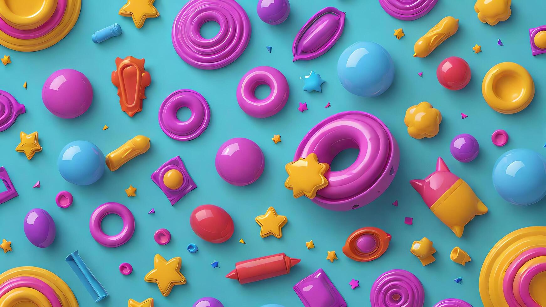 a colorful background with various candy photo