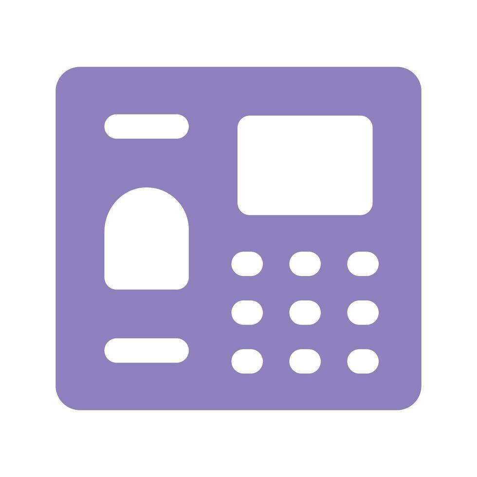 Take a look at this amazing icon of biometric machine vector