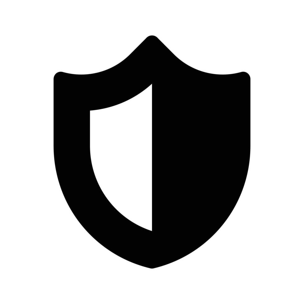 Protection shield design in modern style vector