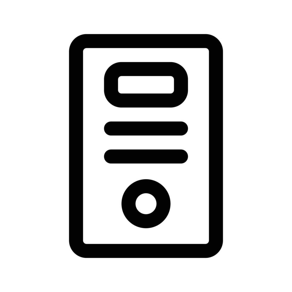 Cpu icon design, computer system design vector