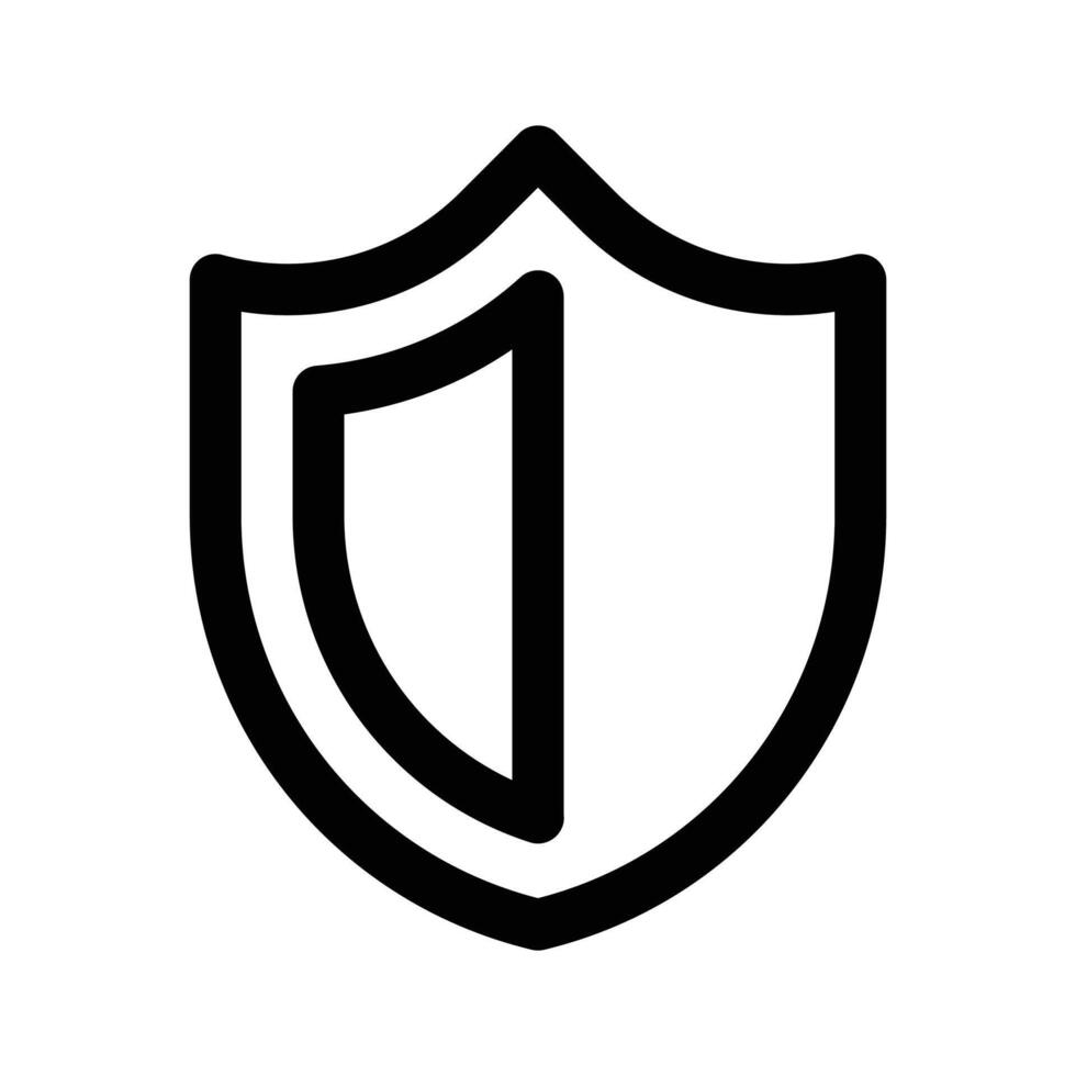 Protection shield design in modern style vector