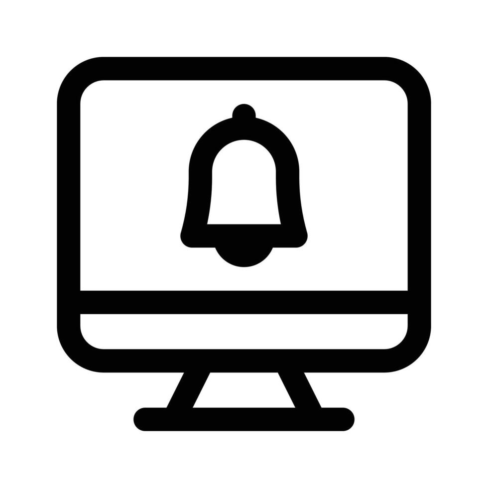 Get this creative and unique icon of computer notification vector