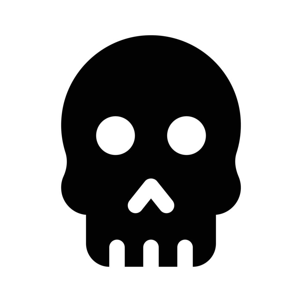 Well designed icon of skull, creepy head bone vector