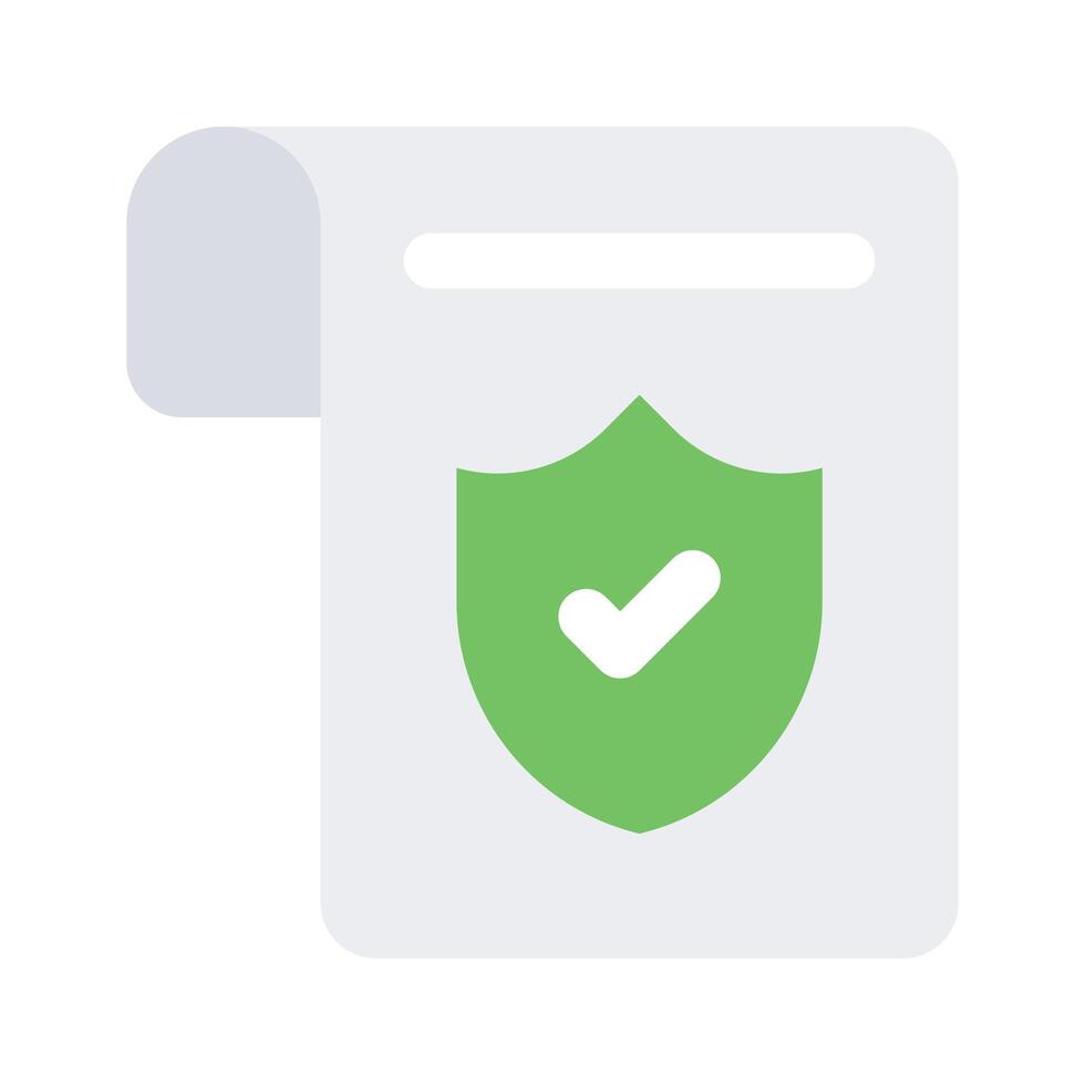 Have a look at this amazing icon of secure document, ready to use vector