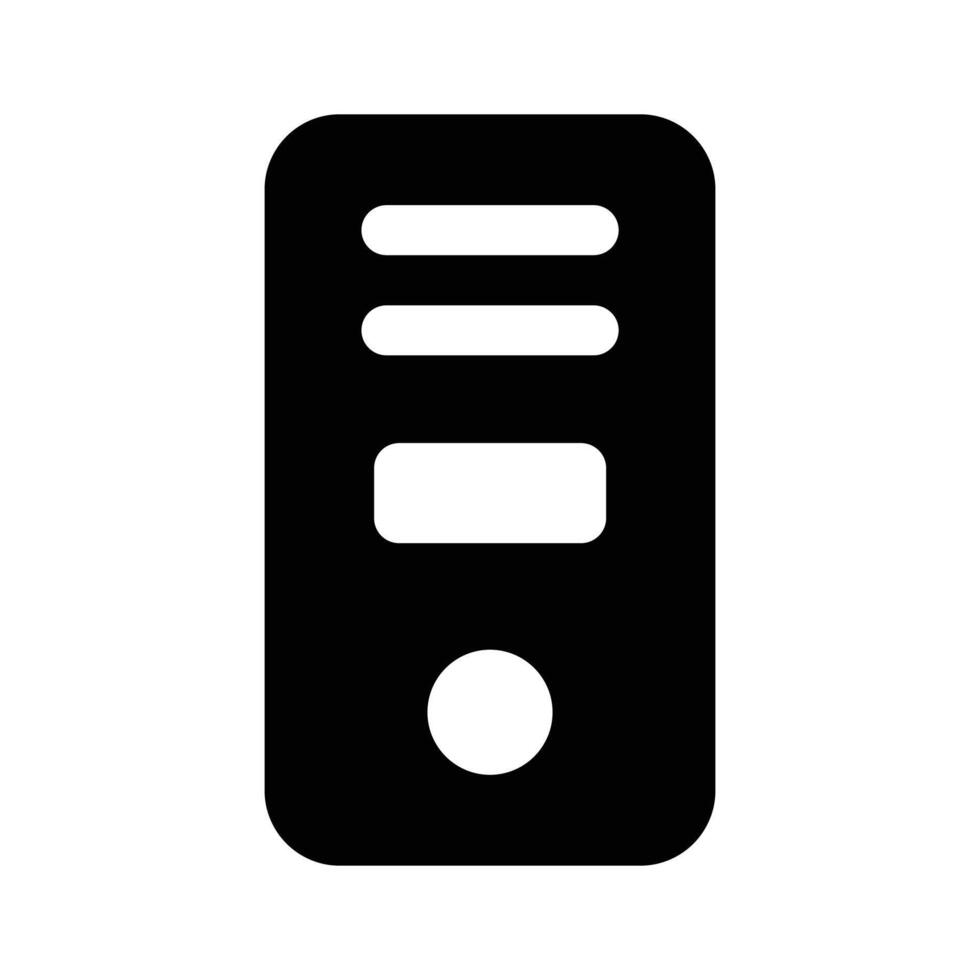 Cpu icon design, computer system design vector