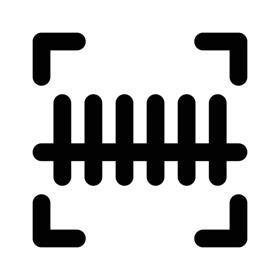 Have a look at well designed icon of barcode scan icon design vector