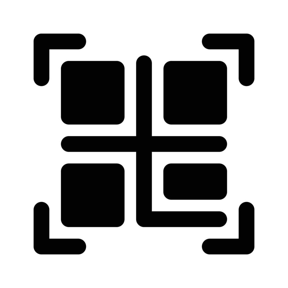 Modern icon of qr code, customizable vector
