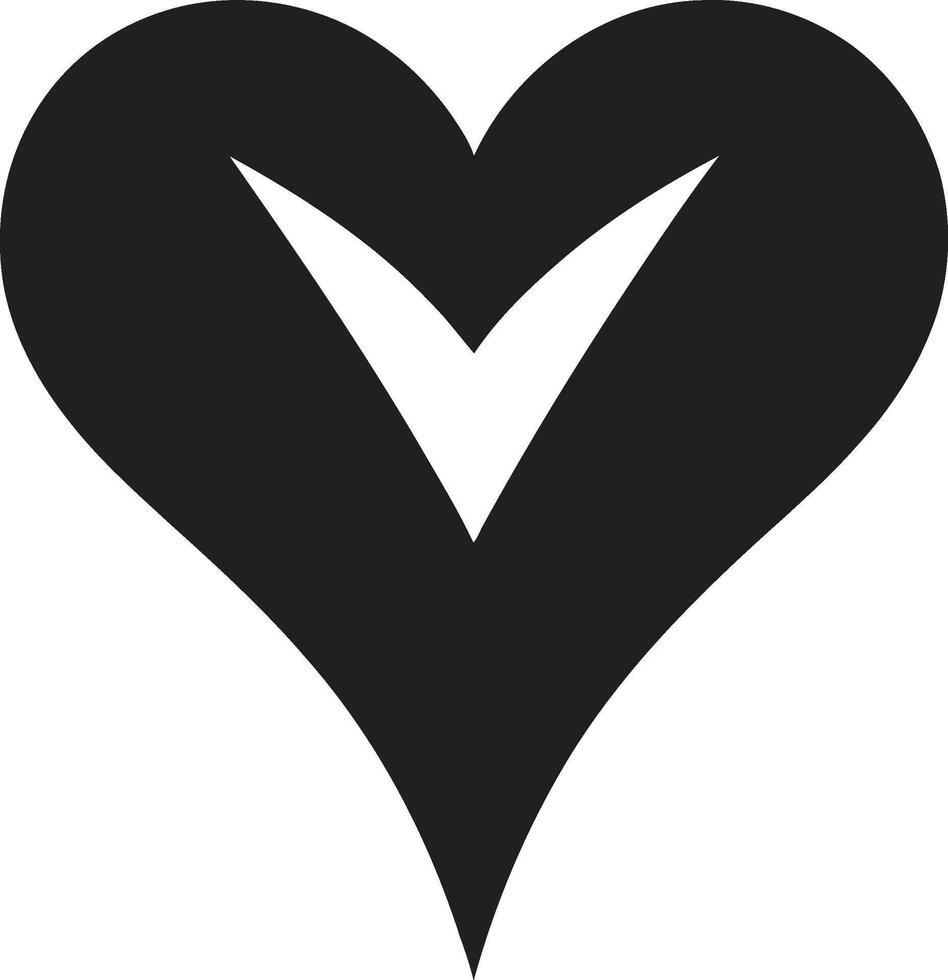 Graceful Abstract Heart Modern Black Graphic with Decorative Elements Chic Decorative Intricate Black Graphic with Abstract Flourishes vector