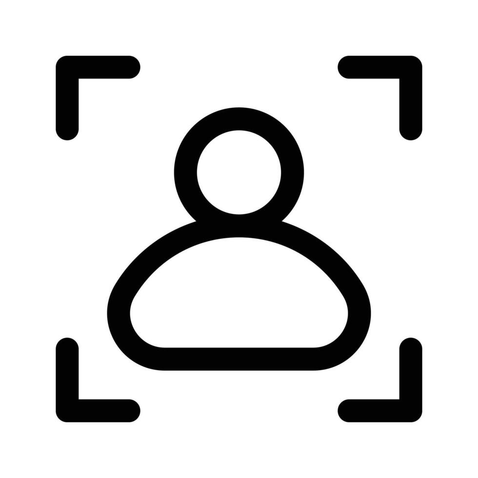 Download this amazing icon of user detection in modern style vector