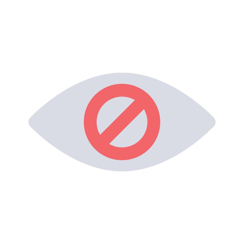 Hide icon design, user interface vector