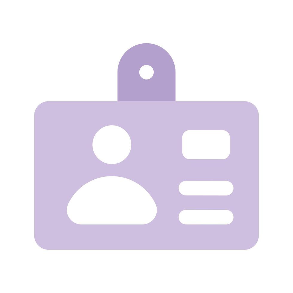Id card icon design, personal information card design vector
