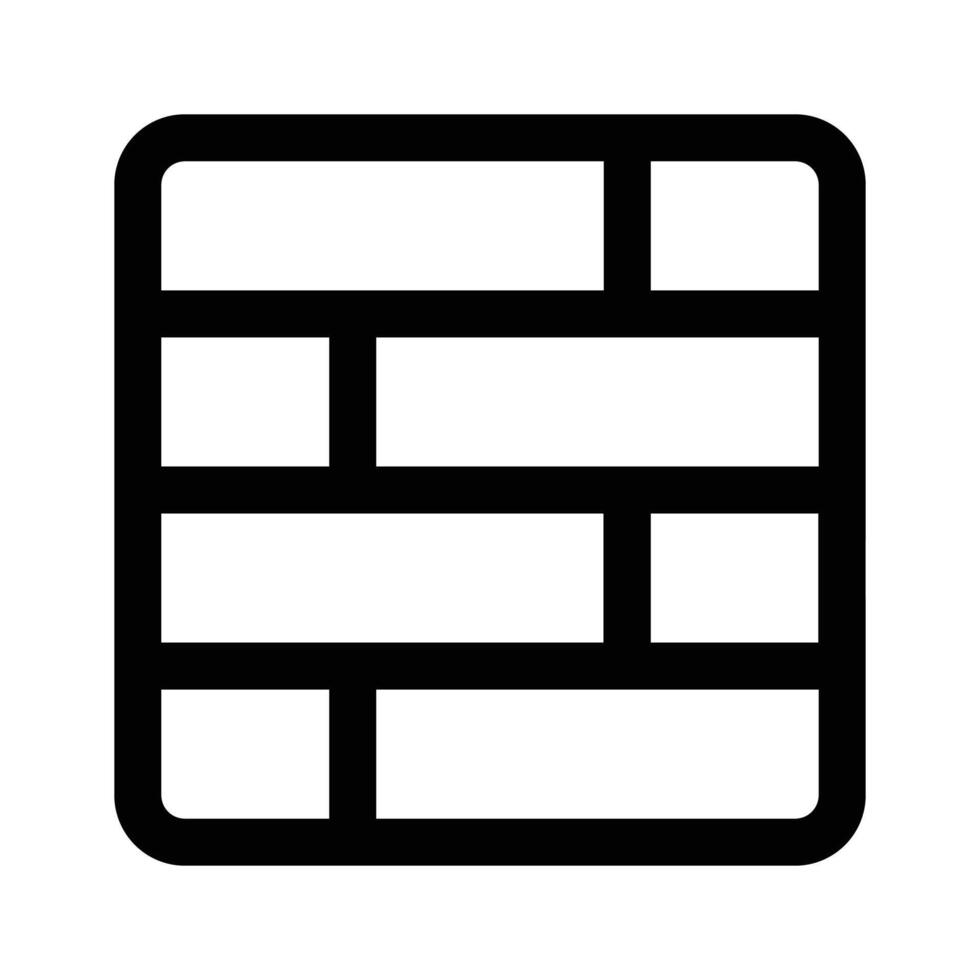 Modern icon of security wall in editable design style vector