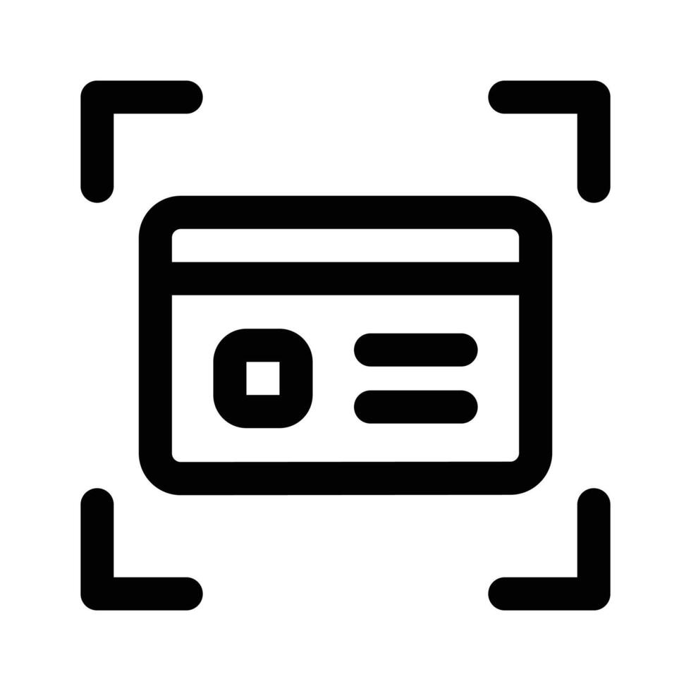 Grab this beautifully designed icon of credit card scanning vector