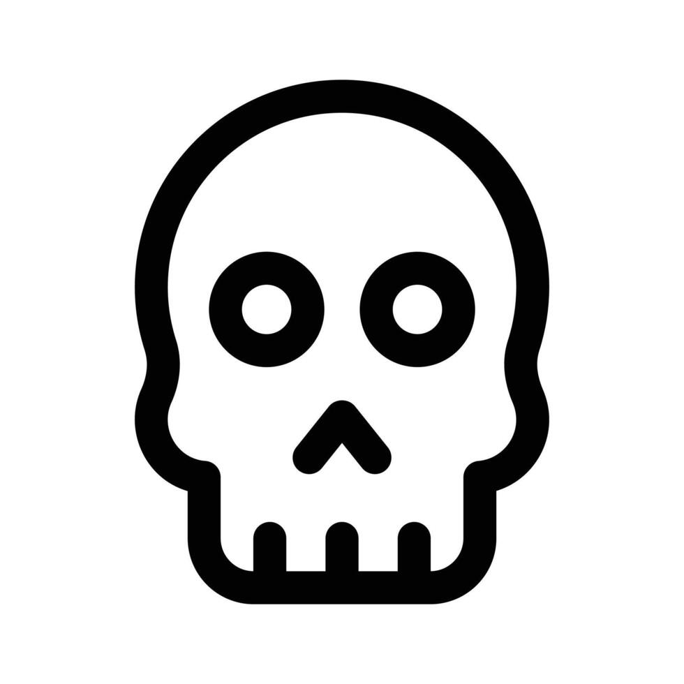 Well designed icon of skull, creepy head bone vector