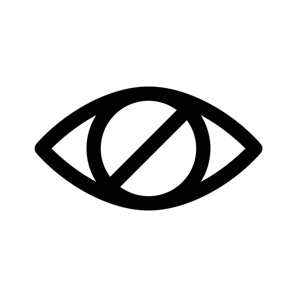 Hide icon design, user interface vector