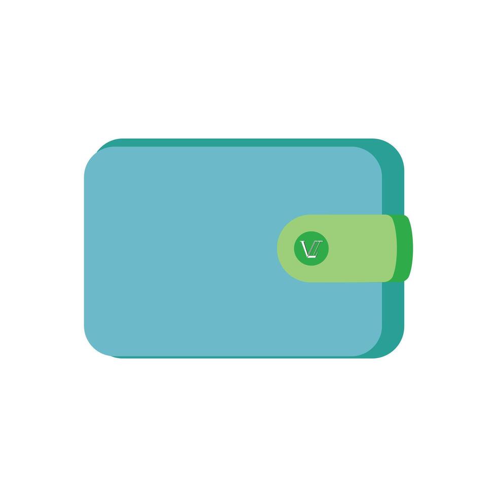 Wallet icon in flat color style. Purse illustration on white isolated background. Wallet business concept. vector