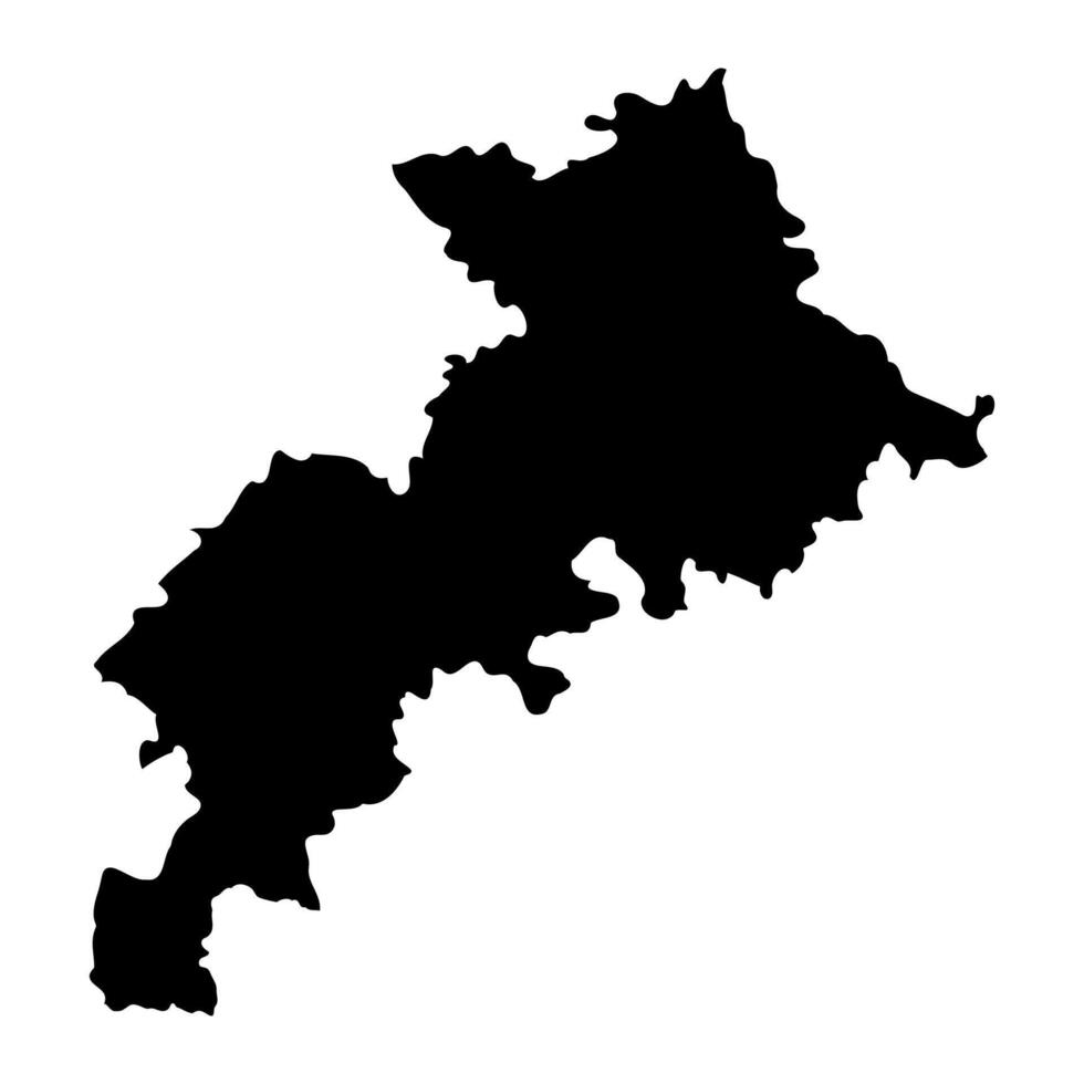 Haute Garonne department map, administrative division of France. illustration. vector