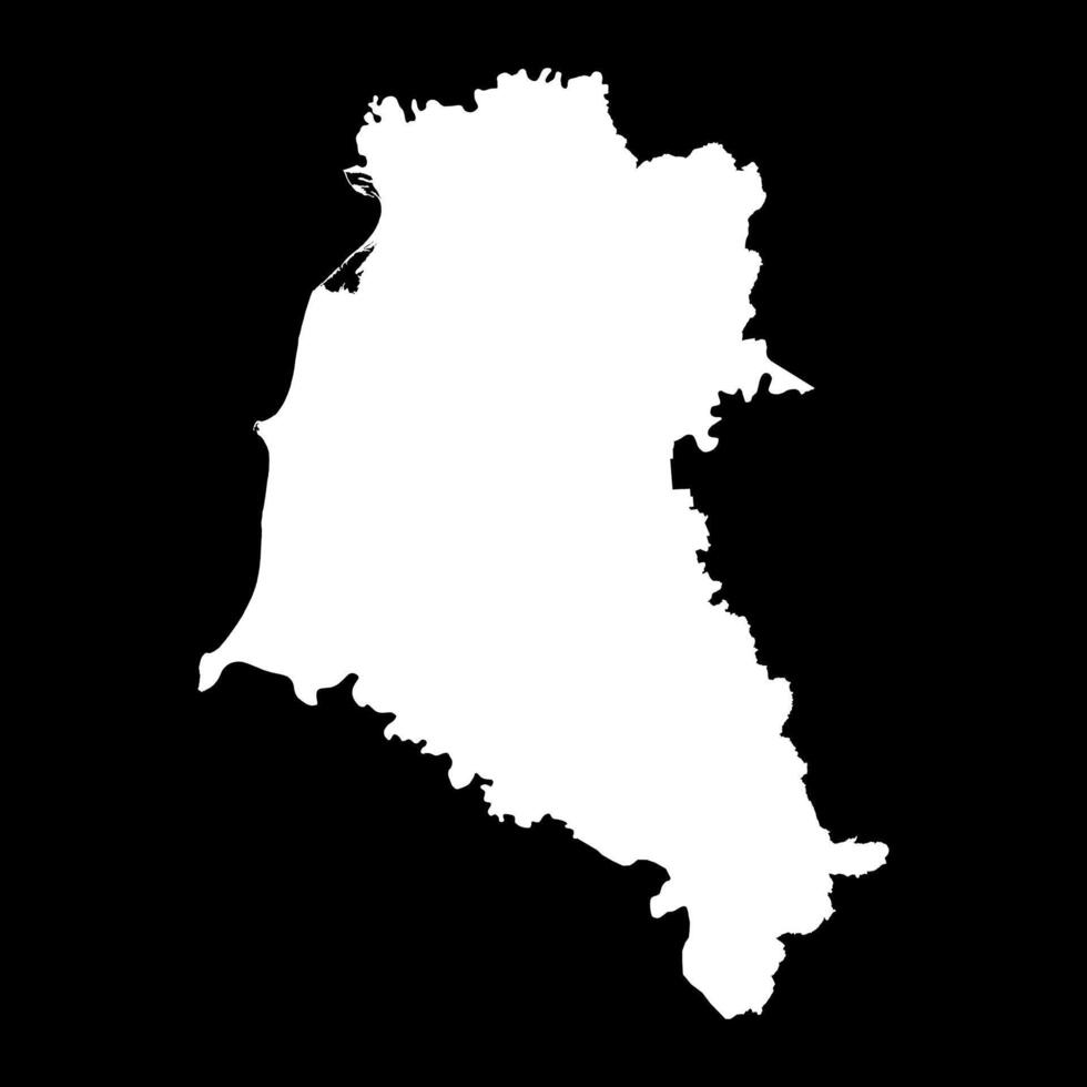 Fier county map, administrative subdivisions of Albania. illustration. vector