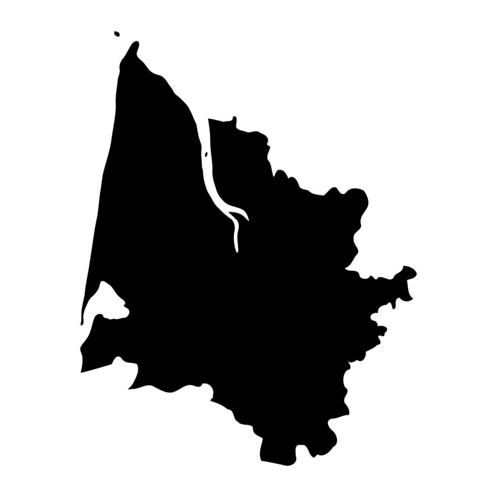 Gironde department map, administrative division of France. illustration. vector