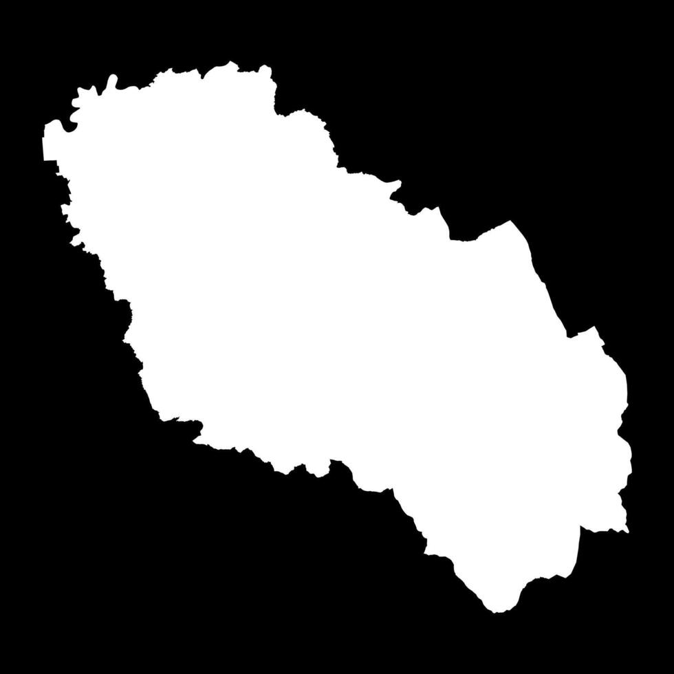 Berat county map, administrative subdivisions of Albania. illustration. vector