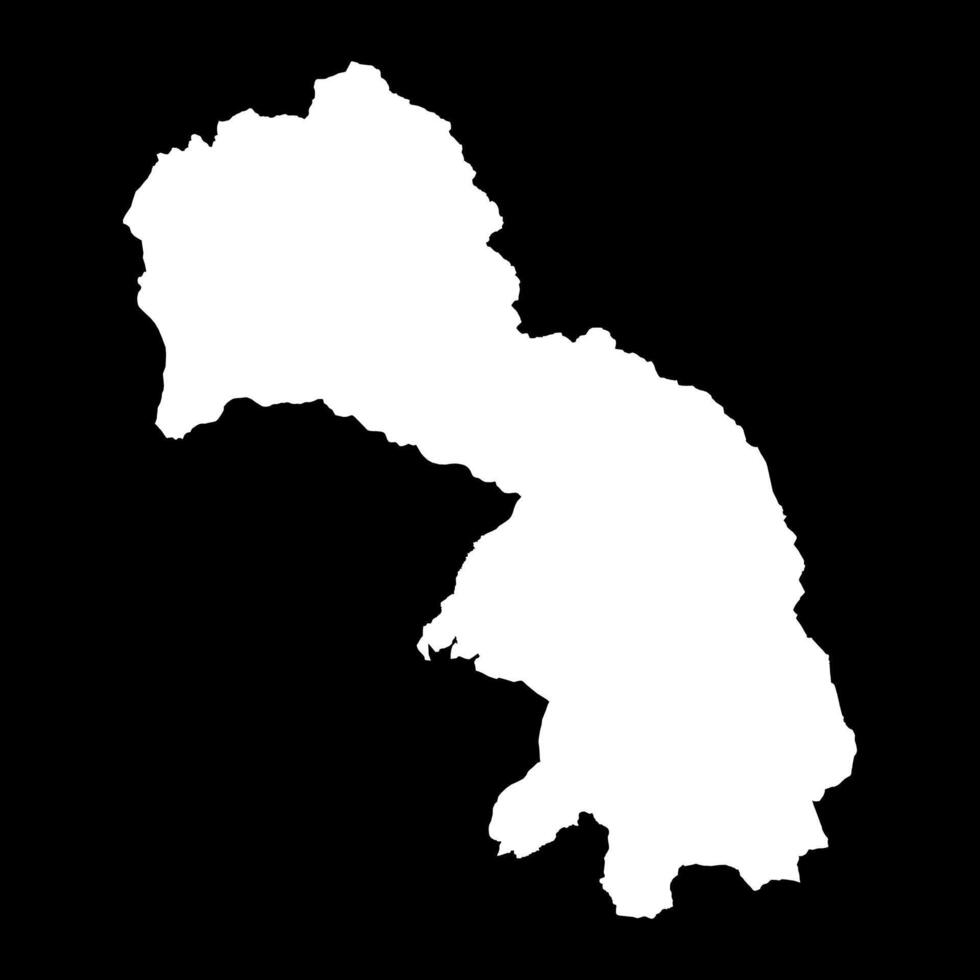 Kukes county map, administrative subdivisions of Albania. illustration. vector