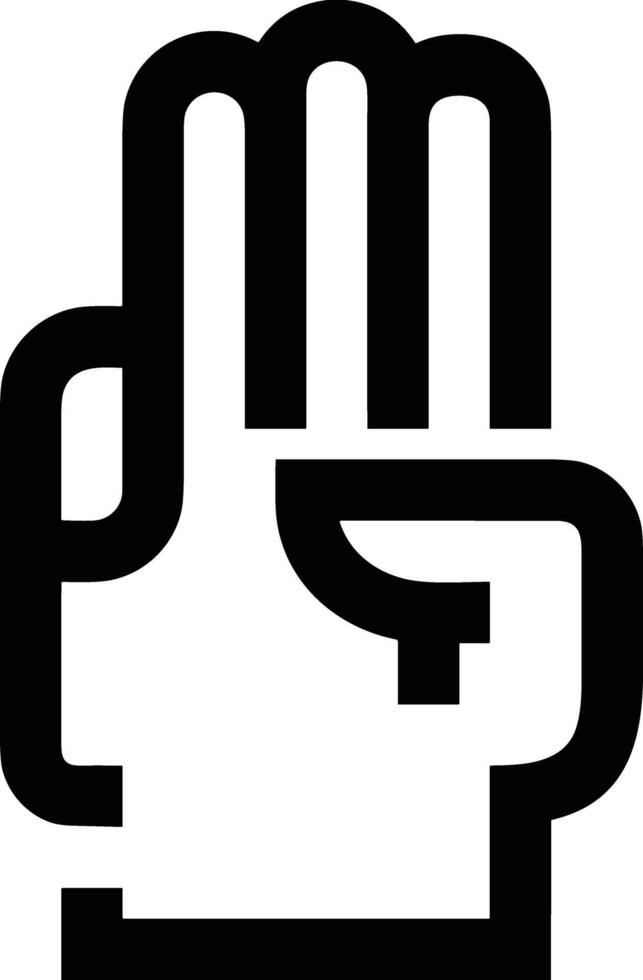 Hand icon symbol image illustration vector